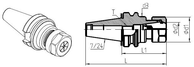 Professional Spring Collet Chuck , Spindle Collet Chuck Earthquake Proof