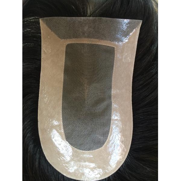 PU Base Custom Hair System Natural Toupee Hair Replacement All Color