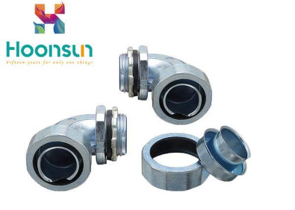 90 Degree Flexible Conduit Connector Standard Size Shipping Flex Conduit