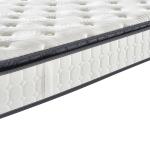 White Pillow Top Bonnell Spring Mattress Compressed Knitted Fabric