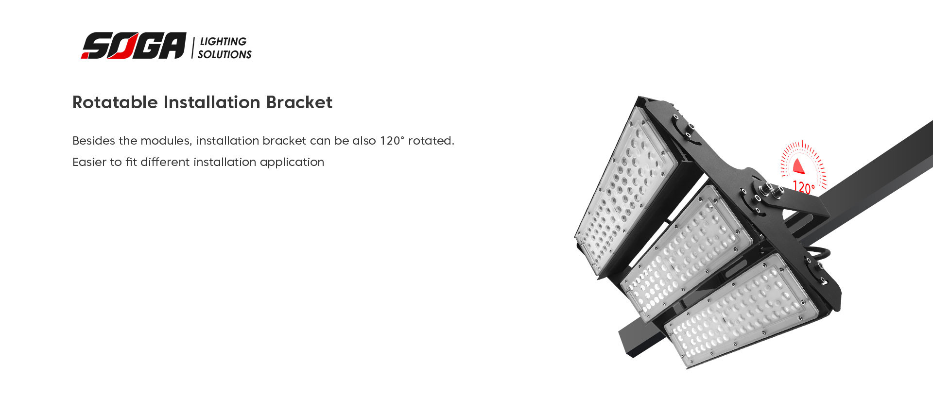 OEM LED High Mast Light 100W LED Stadium Light Reliable Trouble Free Operation