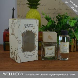 China Small Holiday Wooden Reed Diffuser , Wood Stick Diffuser Air Fresheners Type wholesale