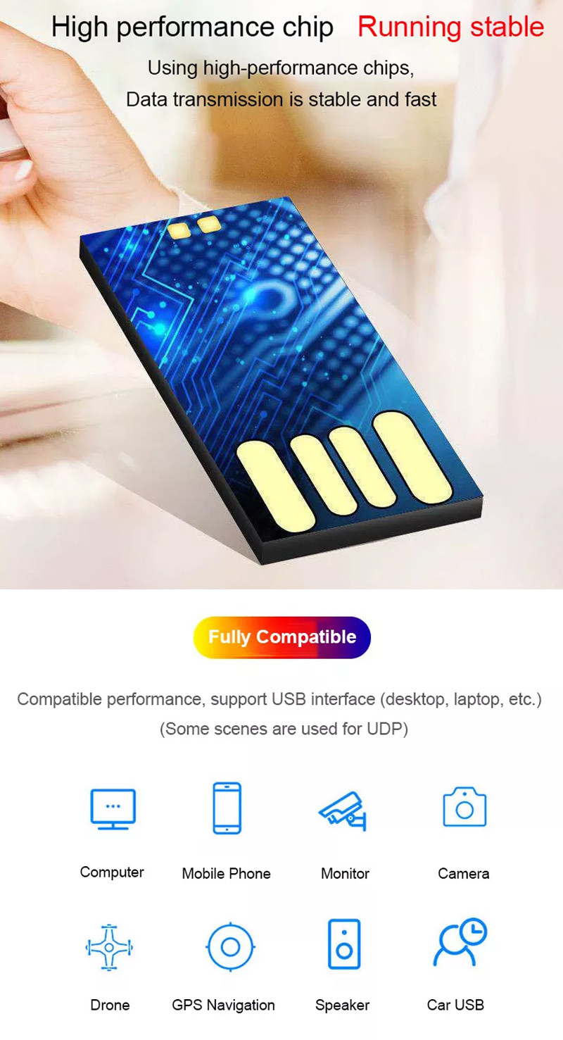 128g Short Udp Type C USB Flash Chip 3.0 Flash Drive Chip 4GB 8GB 16GB 32GB 64GB