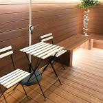 Manufacturer wood color Aluminum Alloy Floor Coated with TPE for your yard