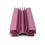 Skived Finned Heat Sink Anodized Aluminium Heat Sink Profile