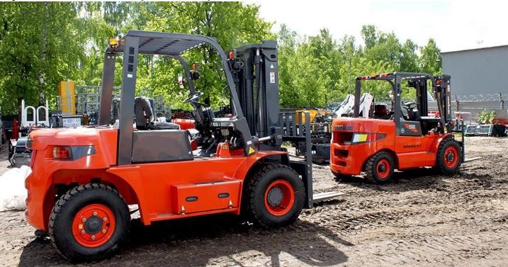 3 Stage Port Handling Equipments LG50DT With Light Weight 5 Ton Hydraulic Forklift Truck Diesel Machines