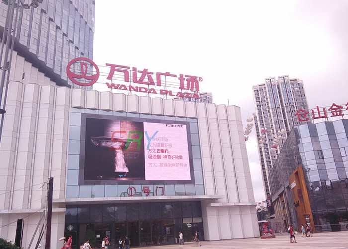 Wall Attached Waterproof LED Display SMD2727 1R1G1B Outdoor LED Video Wall
