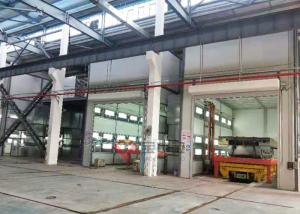 China Military Tank Paint Booth with Electric Trolley Spray Painting Line wholesale