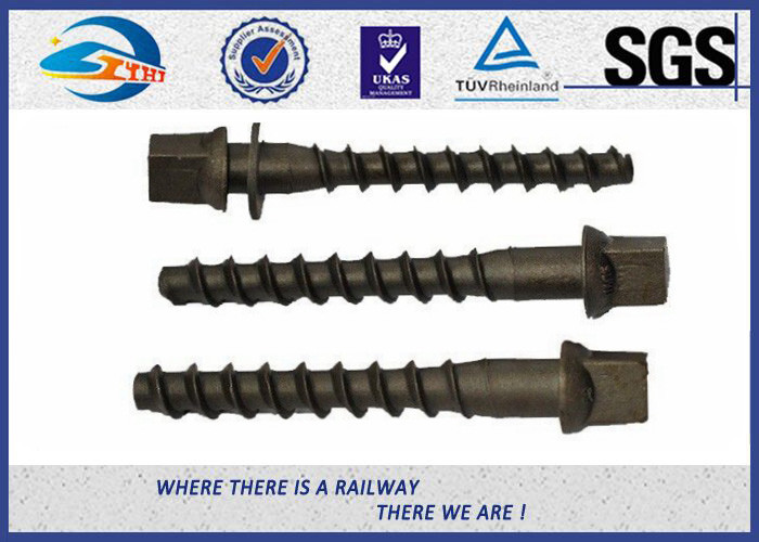 5.6 Grade Carbon Steel Q235 Railway Sleeper Screws Spike HRC22 - HRC32