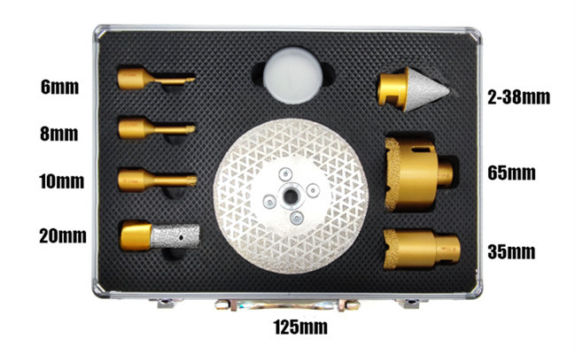 Deyi Hexagonal Aluminium Case Drill Bit Disc Milling Cutter Set