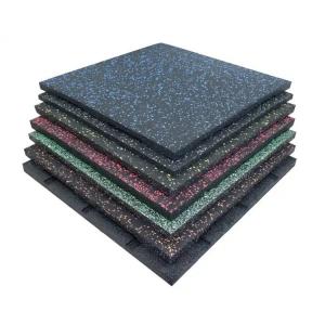 China Fireproof And Silent Rubber Paver Tiles Outdoor Rubber Floor Mat 20mm25mm30mm35mm Anti-Slip Rubber Tile wholesale