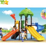 Anti - Ultraviolet Plastic Playground Swing And Slide TUV CE Certificate