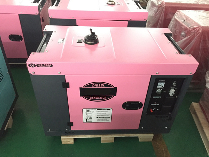 10A Small Portable Electric Generator 5kw 6kw Genset With Wheels