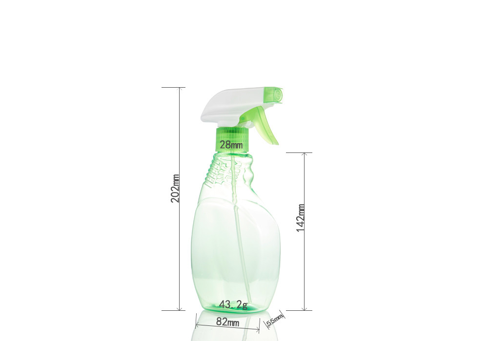 Clear Green Trigger 330Ml Plastic Empty Spray Bottles