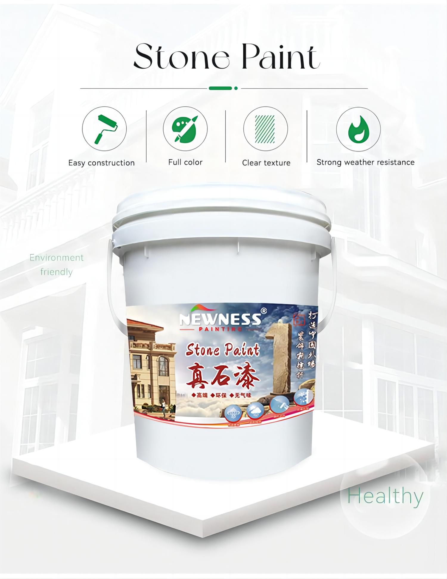 Top-Notch Asian Paints Eco-Friendly Wall Spray Stone Paint Aging Resistance 250 Hours