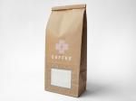 Custom Printed Stand Up Kraft Paper Coffee Beans Bag