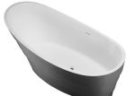 Elegant Look Freestanding Soaking Bathtub Modern Stand Alone Tub