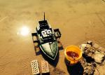 Camouflage bait boat fish finder , carp fishing bait boats DEVC-208
