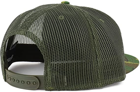 Common Fabric 3d Embroidery Camo Trucker Cap For Female