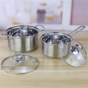 China Customized 18cm 20cm 26cm Cookware Set Stainless Steel 201 wholesale