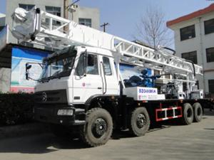 China CHANG'AN 8x4 Special Crane Chassis 400m Truck Mounted Drilling Rig wholesale