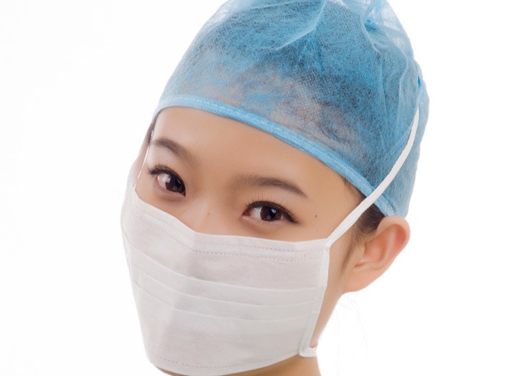 Approved CE MDR Daily Protection Tie On Disposable Face Mask 17.5*9.5cm