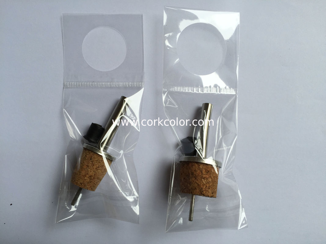 Toprated Stainless Steel Pourer with Cork for Ceramic/Olive Oil bottle