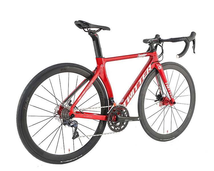 Carbon Fiber Road Bike 700C Thru Axle 142mm Disc Brake SHIMANO 105 R7000 Speed