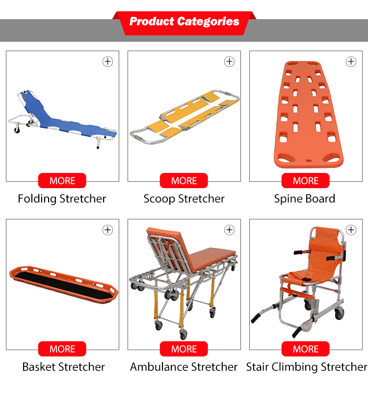 Camouflage Aluminum Folding Rescue Stretcher for Military and Medical Emergencies