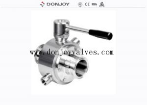 China Heat Jacket DN125 SS316L Manual Sanitary Ball Valve/ Donjoy valves wholesale