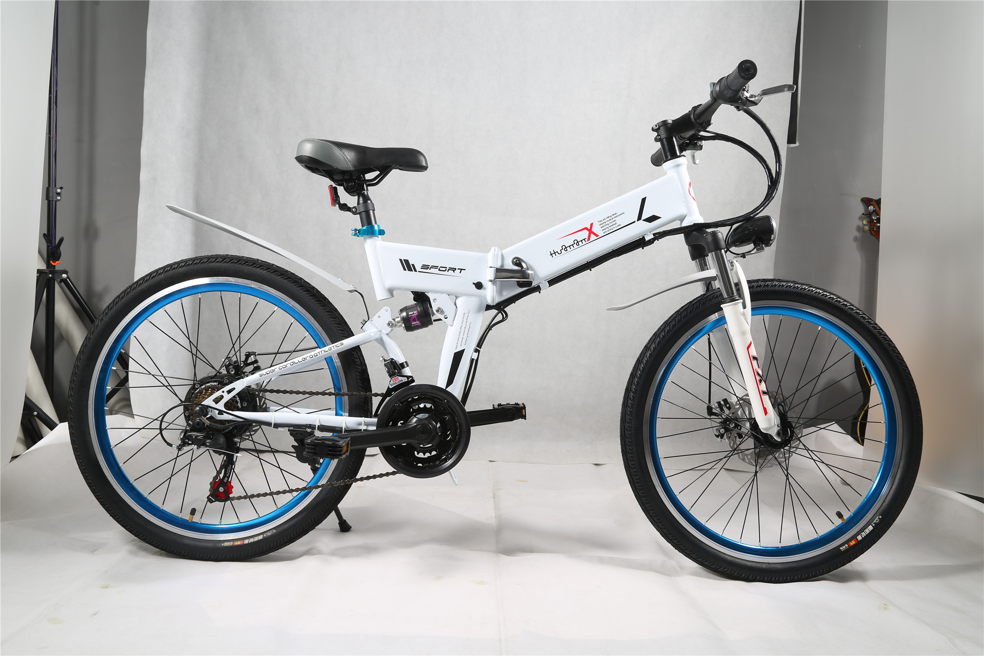 8 Magnet Pedal Assist 48V 10AH MTB Style Foldable Electric Bicycle 24 Inch 26 Inch Optional One Seat