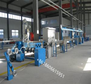 China Electric Wire Production Cable Extrusion Line For PVC LDPE PP 50-200mm Wire wholesale