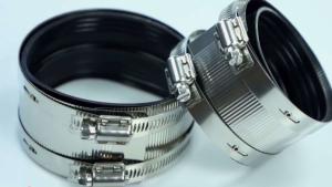 China Flexible Rubber Coupling Metal Hose Clamp Parts 2'' for Plumbing wholesale