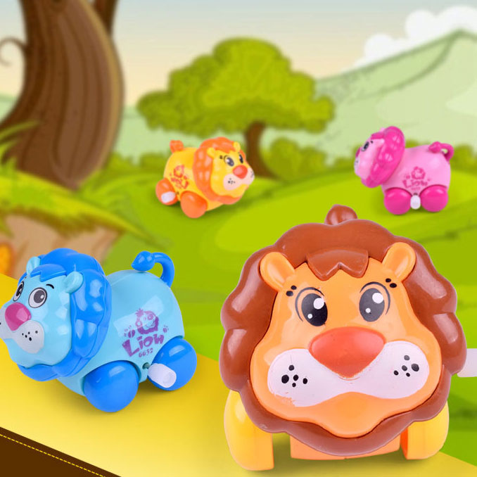 Unisex Wind Up Easter Puzzle Toys for Kids Cute Animals Toy Lion Flipping Walking Jumping Clockwork Bulk Birthday Gift Party Favors