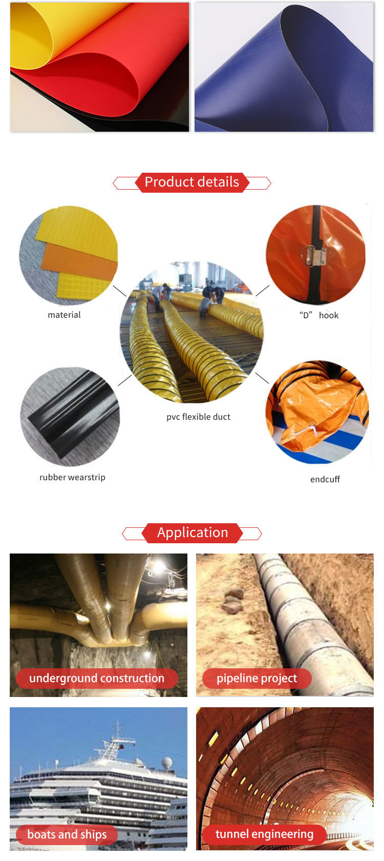 500gsm PVC Coated Tarpaulin 50m 100m For Mining