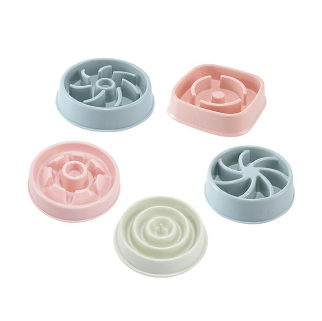Chock Preventing Slow Down Dog Bowl PVC Phthalate Slow Feeder Puppy Bowl