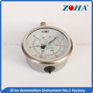 China Rolled Type 100mpa Pressure Gauge / Stainless Steel Oil Filled Pressure Gauge wholesale