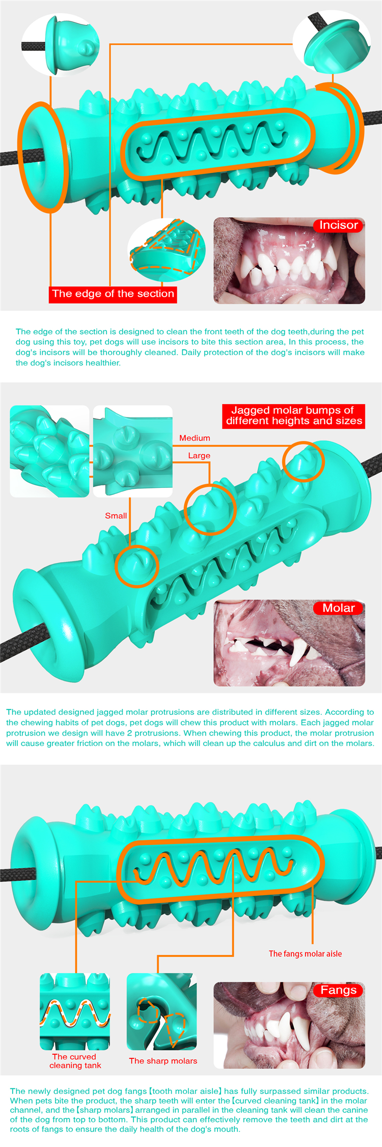 Brand New Interactive Dog Chew Toy Food Dispenser And Bite-resistant Clean Teeth Pet Playing Balls