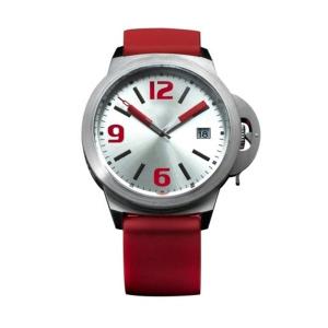 China Date Function 5ATM Silicone Quartz Watch 45mm 5 Bar Water Resistant Quartz wholesale