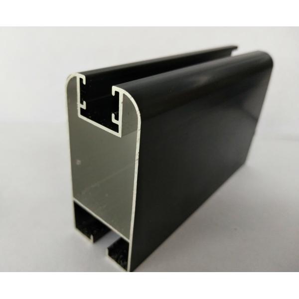 Oxidizing Grit Black Anodized Extruded Aluminum Channel With Customized Shape