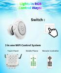SMD2835 Inground Vinyl Pool Light 150x81mm WiFi Switch Control