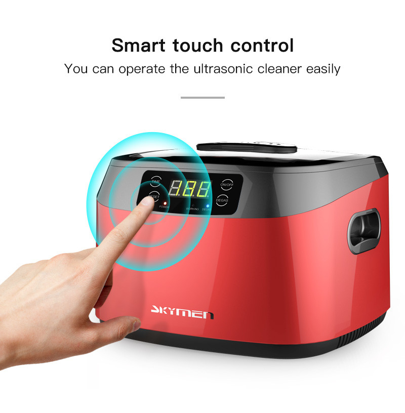 Skymen JP-1200B 1.2L Ultrasonic Cleaning Machine Bath 60W For Medical Disinfection