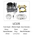 Yamaha motorcycle cylinder kit of Lc135 for engine parts