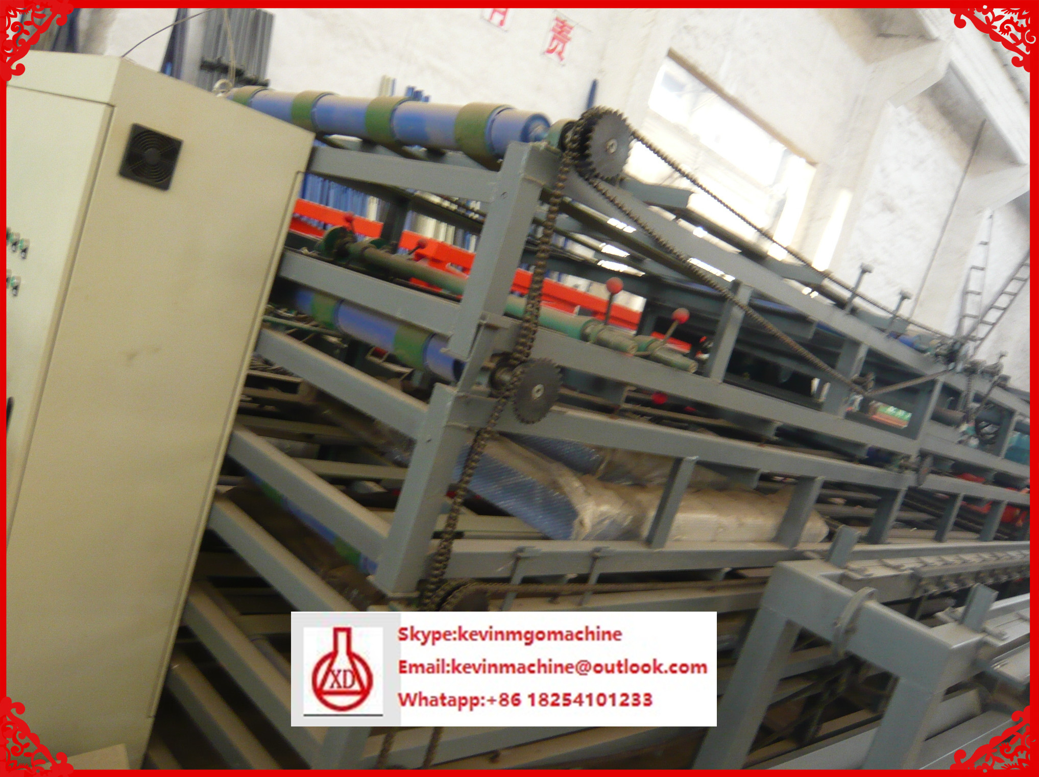 Fireproof Insulation Magnesium Oxide MgO Board Production Line with Square / Tapered Edge