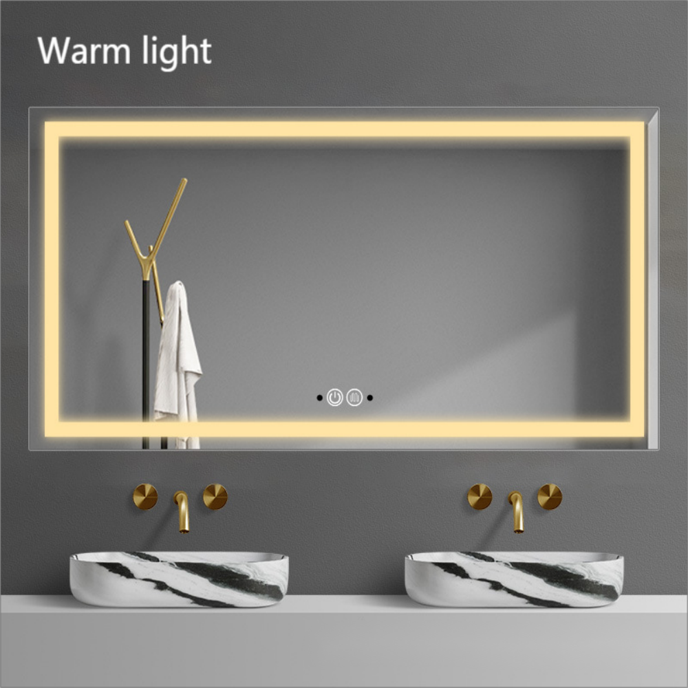 Touch Switch Led Mirror Smart Fitness Waterproof Bathroom Backlit Glass Bath Sticker