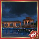prefabricated garden park villa hotel Aluminium alloy metal gazebo pavilion