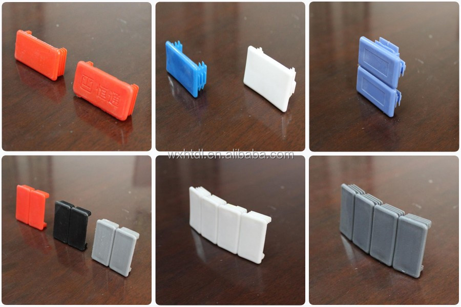 1 1 2 Inch Square Plastic End Caps For Aluminium Tubing Extrusion