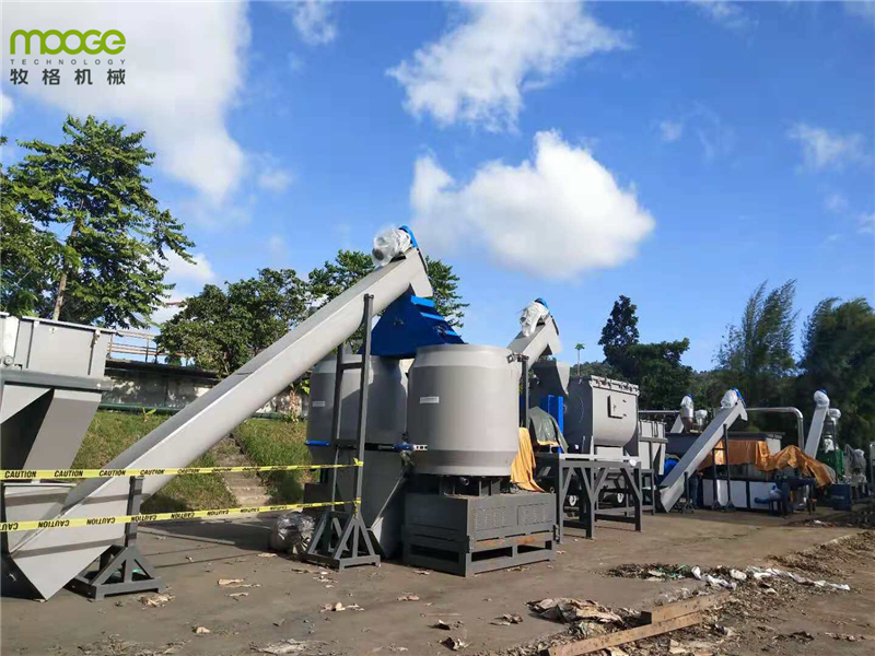 Prewasher Plastic Film Recycling Machine 3000kg/H Agricultural LDPE Washing Line