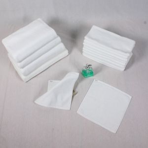 China Small 30x30cm White Cotton Face Towel wholesale