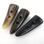 Brown Plastic Horn Toggle Buttons , Sweaters